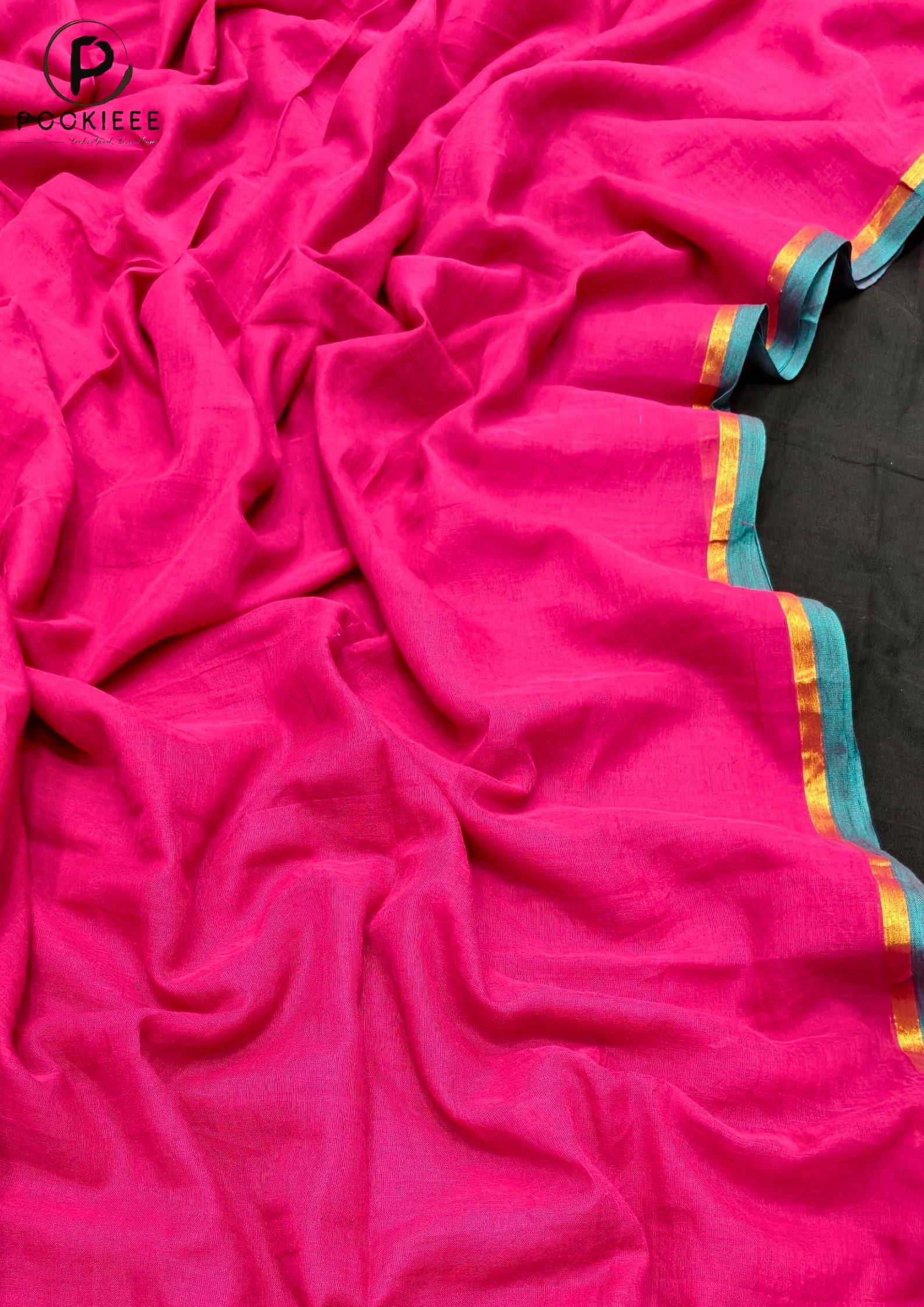 This Pure Cotton Saree blends subtle grace with creative charm